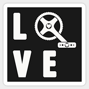 Love Cycling Sticker